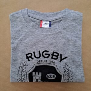 T-shirt gris col rond